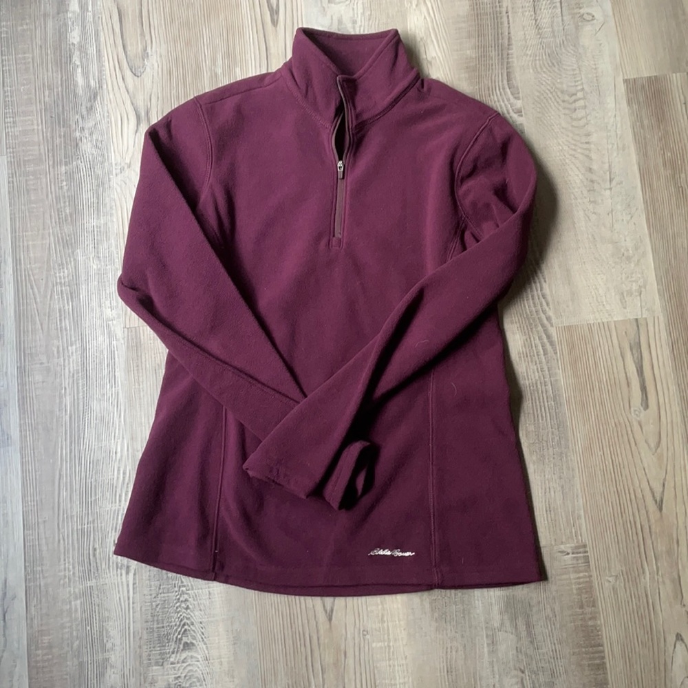 eddie bauer fleece quarterzip